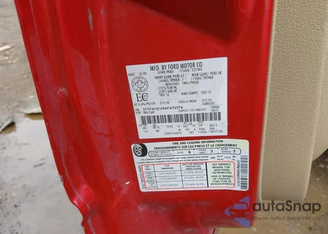 2010 Ford F-150 Fx4/Harley-Davidson/King Ranch/Lariat/Platinum/Xl/Xlt z USA, uszkodzony, nr VIN 1FTFW1EV9AFA72574